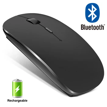 Безжична Мишка с Bluetooth Акумулаторна Безжична Мишка на Компютъра Безшумен Mause Ергономична Мини-Мишка USB Оптична Мишка За PC, лаптоп