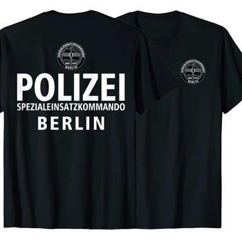 Тениска от специални части на полицията на Германия Берлин SEK Spezialeinsatzkommando. Мъжки t-shirt Премиум-клас От Памук С Къс Ръкав и Кръгло Деколте, Новата S-3XL