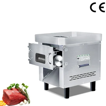 Машина за нарязване на месо с висока ефективност 120 кг/х търговско електрическа, пресни машина дусер срезателя свинско месо говеждо месо