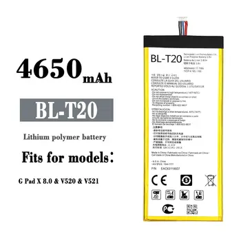 100% Натурална батерия BL-T20 BL T20 за LG G Pad X 8,0 V521 V525 4650 ма Настолен КОМПЮТЪР на разположение за Нови Батерии с отслеживающим номер