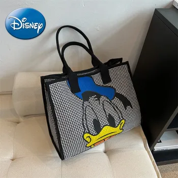 Дамска чанта Disney с Мики и Мини маус, луксозна дамска Чанта с Герои от Анимационни филми, по-Голямата Голям Модерен висококачествена чанта За съхранение, чанта за пазаруване