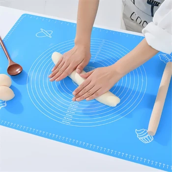 Подложка за печене D2 Силикон За Раскатки тест Tapis Cuisine Mata Silikonowa Pad Do Pieczenia Backmatte Tapete Silicona Тесто