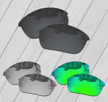 E. O. S 3 Чифта черни, Цветни и Изумрудено-зелени Поляризирани сменяеми Лещи за Слънчеви Очила Oakley Half Яке 2.0 OO9144