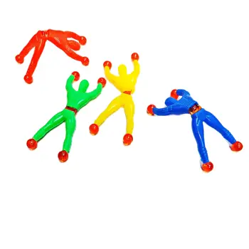 30X Sticky Man Wallwan Играчки Рекламни Смесени Цветове Вендинг Нов За Бебето Pinata Рожден Ден Сувенири Подарък Новост Училищен Награда