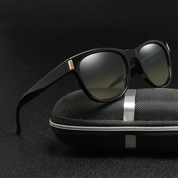 Поляризирани Дневни Слънчеви Очила за Нощно Виждане TAC Polaroid Мъжки И Дамски Очила с Кръгли Слънчеви Очила с UV400 Шофьор Нощно Шофиране Очила