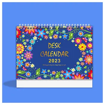 2023 английски творчески настолен календар Американски празничен обратното броене настолен календар Изискан обикновен настолен календар с ЛОГОТО на печатни