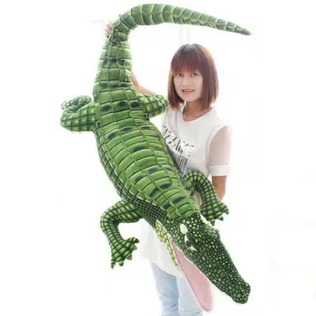 105-195 см Гигантска плюшена играчка В Реалния Живот Алигатор Плюшен Играчка Моделиране на Крокодил Кукли Kawai Възглавница за Коледни Подаръци за Деца