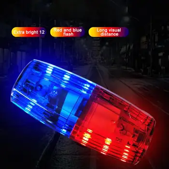 Мултифункционален Клип Мига Охрана Полицай на Раменната Сигнален Фенер USB Акумулаторна Аларма Патрульная Лампа Червена Синя Led Фенерче