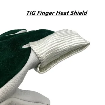 Теплозащитный екран за Пръстите TIG Защитно покритие Теплозащита Заваръчни Уши TIG Ръкавици От Высокотемпературного Фибростъкло За Пръстите