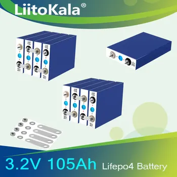 LiitoKala КЛАС е НОВ 3.2 В 100Ah 105Ah Lifepo4 Батерия 12 В 24 В за EV RV Акумулаторна Батерия Diy Слънчева ЕС, САЩ ДАНЪК БЕЗПЛАТНО