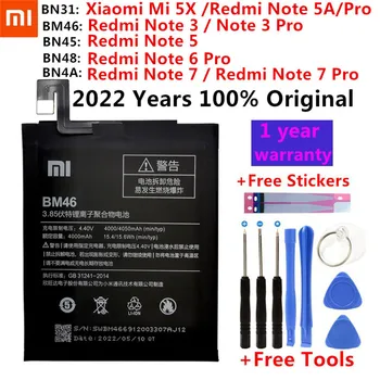 Въведете Mi Оригинални Сменяеми Батерия За телефона, Въведете Mi Red Mi Note A1 3 5 5A Mi 5X6 7 Y1 Lite S2 Pro Bateria 