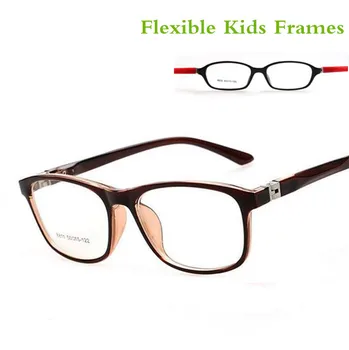 TR90 Детски Сладки Маркови Прозрачни Оптични Дизайнерски Очила за Късогледство, Рамки за очила, Рамки за очила, за момчета и момичета, амблиопия
