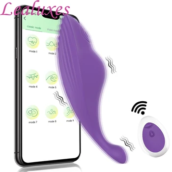 Bluetooth Дистанционно Управление Вибратор и Стимулатор на Клитора Носимые Вибриращ Колан G spot Вибратори Влагалището Секс Играчки за Жени