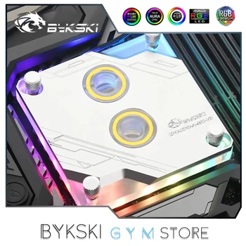 Воден блок за процесора Bykski за Intel LGA 1700 1200 1150 1151 1155 2011 2066, техническа Процесора охладител Style с цел синхронизиране на 12 v/5 v, CPU-XPR-A-MC-V3