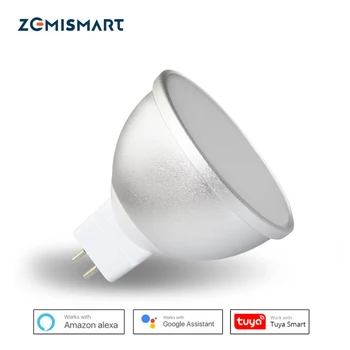 Gu5.3 Led лампа MR16 12V WiFi Алекса Google Home Помощник на Hristo Smart Life ПРИЛОЖЕНИЕ за Дистанционно Управление RGBCW Led Лампа с Димер