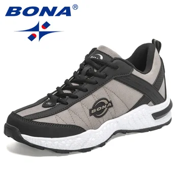 BONA 2022 Нови Маркови Маратонки За Бягане, Мъжки Баскетболни Маратонки, Спортни Обувки На открито Мъжки Дишащи Спортни Обувки Обувки За ходене