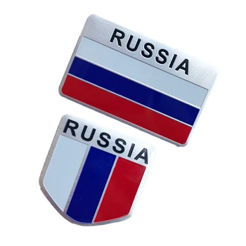 Флаг на Русия Стикер На Колата Стикер Емблема на 3D Стикери От Алуминиева Сплав Кола-Стил Авто Аксесоари