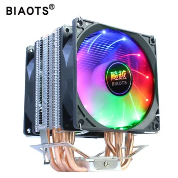 BIAOTS Процесора Охладител Тъпо 4Pin PWM Lntel LGA 775 1200 1155 1156 1356 1366 AMD3 AM4 дънна Платка на КОМПЮТЪР 90 мм Вентилатора за охлаждане на 2011 X79 X99