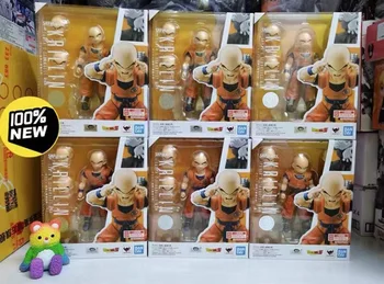 В присъствието на Оригиналния BANDAI Dragon Ball Z SHF Куририн Най-Силната плешивото На Земята Аниме Фигурки на Героите Съберат PVC Модел Играчки