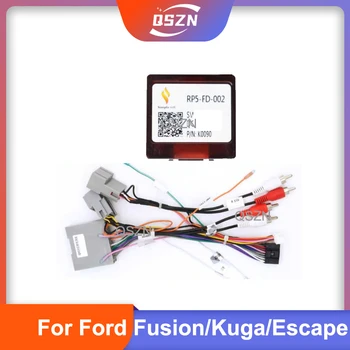 Авто 16-пинов Аудио Теглене на Кабели С предавателна Canbus За Ford Fusion/Kuga/Escape въз основа на 2007-2012 Стерео Монтажен Проводник Адаптер